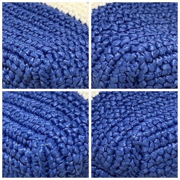 PRADA Stripe Raffia Small Tote Bag -  Multi Raffia Tote Bag 1192-050725 - Picture 6 of 14